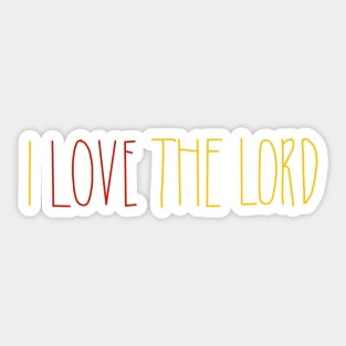 Love The Lord Collection Sticker